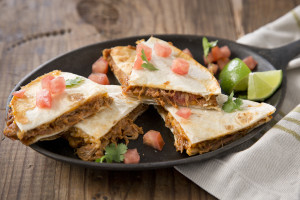 Barbecued Pulled Pork Quesadilla