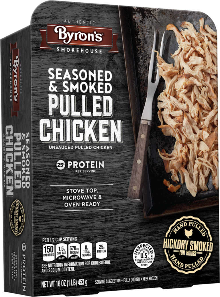 BYRON’S SEASONED & SMOKED PULLED CHICKEN Byron's BBQ